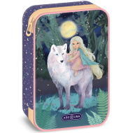 Ars Una: Northern Lights wielopoziomowy piórnik 15,5x22,5x4,5cm