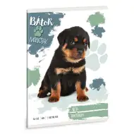 Ars Una: Odważne Łapki - Rottweiler zeszyt w linie A5 dla klasy 1, 14-32