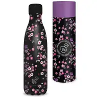 Ars Una: Pearl Blossom Black, metalowa butelka z podwójnymi ściankami w ozdobnym pudełku 500ml