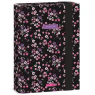 Ars Una: Pearl Blossom Black teczka z gumką A5