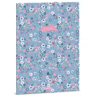 Ars Una: Pearl Blossom Blue kwiecista teczka z gumką A/4