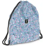 Ars Una: Pearl Blossom Blue kwiecisty worek sportowy dla nastolatków, worek na buty 37,5x46 cm