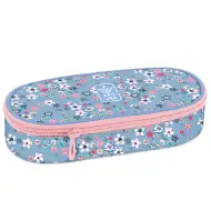 Ars Una: Pearl Blossom Blue owalny piórnik w kwiaty 23x5,5x9 cm