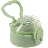 Ars Una: Pokrywka Botanic Leaf w kolorze pastelowej zieleni do metalowego bidonu 700 ml