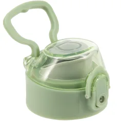 Ars Una: Pokrywka Botanic Leaf w kolorze pastelowej zieleni do metalowego bidonu 700 ml