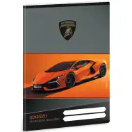 Ars Una: Pomarańczowy zeszyt do notatek z motywem Lamborghini, 38 kartkowy, format A5