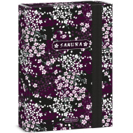Ars Una: Pudełko na zeszyty A/5 z kwiatami sakury