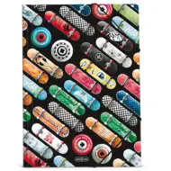 Ars Una: Rollin Mania teczka gumowa w wzór deskorolki, format A/4