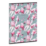Ars Una: Rosy Magnolia zeszyt gładki A4 extra zszywany