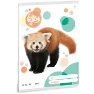 Ars Una: Słodkie zwierzęta - Czerwona panda gładki zeszyt A/5 20-32