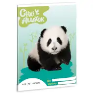 Ars Una: Słodkie zwierzęta - Panda zeszyt w linie dla klasy 3 A/5