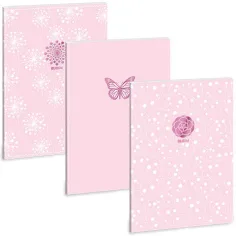 Ars Una: Soft Touch Pink Spring — gładki, zszywany zeszyt A4