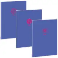 Ars Una: Soft Touch Violet Spring zeszyt gładki z podwójną zszywką A/4