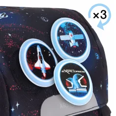 Ars Una: Space explorer easy-pack torba szkolna, plecak 27x38x18 cm zdjęcie 6