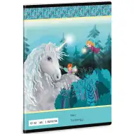 Ars Una: Stardust - Zeszyt w linie z motywem jednorożca dla klasy 3, 32 kartki, format A5