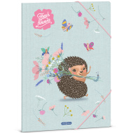 Ars Una: Świeże kwiaty — teczka z gumką w rozmiarze A4, z motywem jeża