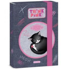 Ars Una: Think Pink urocze pudełko na zeszyty z kotkami A5