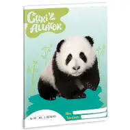 Ars Una: Urocze zwierzątka - Panda zeszyt liniowy dla klasy 2, format A/5