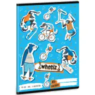 Ars Una: Wheelz niebieski zeszyt w linie dla klasy 3, 32 kartki, A/5