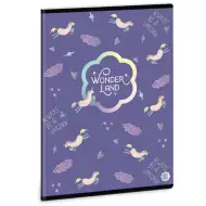 Ars Una: Wonderland Unicorn gładki zeszyt A/5 40 kartkowy