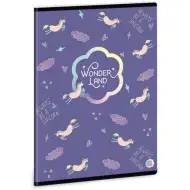 Ars Una: Wonderland Unicorn zeszyt w linie A/5 40 kartek