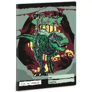 Ars Una: Zeszyt w linie z motywem dinozaura T-Rex A/5