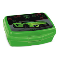 Ars Una: Zielona śniadaniówka Lamborghini 16,5x6x13,5 cm