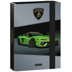 Ars Una: Zielona teczka na zeszyty z gumką Lamborghini A5