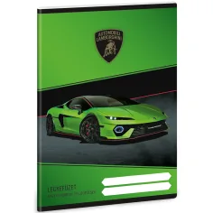 Ars Una: Zielony zeszyt z motywem Lamborghini, 38-kartkowy, A/5