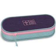 Ars Una: duży liliowo-turkusowy piórnik 23 x 5,5 x 9 cm