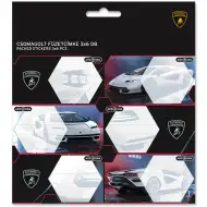 Ars Una: naklejki na zeszyty z motywem Lamborghini, pakowane, 3x6 sztuk