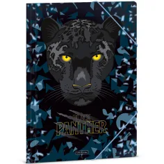 Ars Una: teczka z gumką Black Panther, rozmiar A4