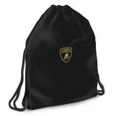Ars Una: worek sportowy/plecak na WF dla nastolatków z logo Lamborghini, 37,5 × 46 cm