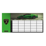 Ars Una: zielony plan lekcji z Lamborghini, jednostronicowy, dwustronny