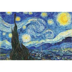 ArtFrame: Van Gogh – Gwiaździsta noc, puzzle 500 elementów z ramką – Trefl zdjęcie 3