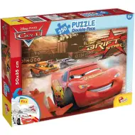 Auta 2 w 1 puzzle 250 elementów i kolorowanka 50x35 cm - Lisciani
