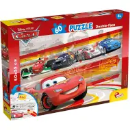 Auta 2 w 1 puzzle 60 elementów i kolorowanka 50x35cm - Lisciani