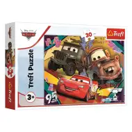 Auta 3 Pędzące bryki puzzle 30 elementów - Trefl