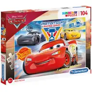 Auta 3 Zawody Tłoka Puzzle Supercolor 104 elementów - Clementoni