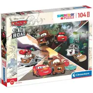 Auta na drodze 104-elementowe maxi supercolor puzzle - Clementoni