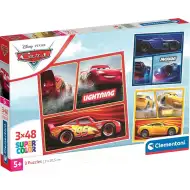 Auta wyścigowe 3x48-elementowe Supercolor puzzle - Clementoni