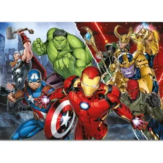 Avengers 2 w 1 maxi puzzle i kolorowanka 108 elementów, 70x50 cm – Lisciani zdjęcie 3