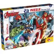 Avengers 2 w 1 puzzle 48 elementów i kolorowanka 35x25 cm – Lisciani
