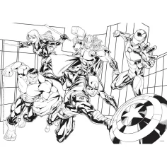 Avengers 2 w 1 puzzle 48 elementów i kolorowanka 35x25 cm – Lisciani zdjęcie 2
