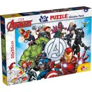 Avengers 2 w 1 puzzle 60 elementów i kolorowanka 35x25 cm - Lisciani