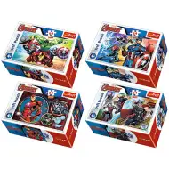 Avengers mini puzzle 54 elementy 4 rodzaje - Trefl