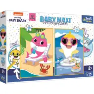 Baby Shark dwustronne puzzle 4 w 1 Baby Maxi 2x10 elementów - Trefl