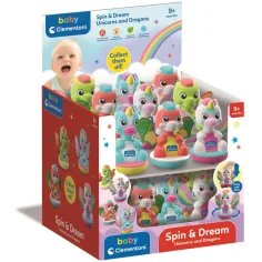Baby Spin & Dream jednorożec i smok, zabawka dla niemowląt, 1 szt. - Clementoni