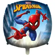 Balon foliowy kwadratowy z motywem Spider-Mana, 46 cm.