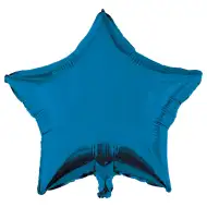 Balon foliowy w kształcie gwiazdy – niebieski 46 cm